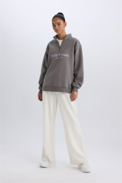 Oversize Fit Thick Sweatshirt Fabric Sweatshirt