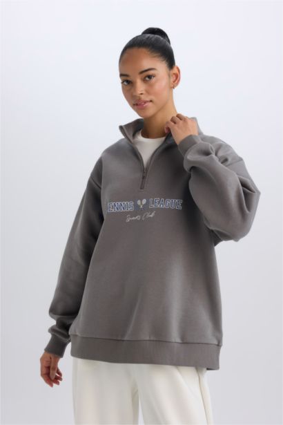 Oversize Fit Thick Sweatshirt Fabric Sweatshirt
