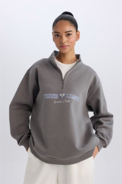 Oversize Fit Thick Sweatshirt Fabric Sweatshirt