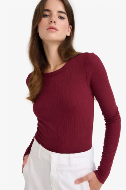 Slim Fit Ribbed Camisole Basic T-Shirt