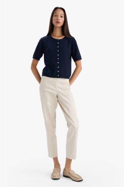 Кардиган Regular Fit с круглым вырезом