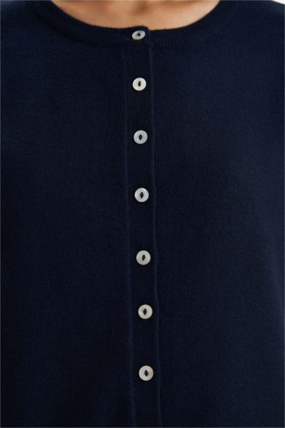 Кардиган Regular Fit с круглым вырезом