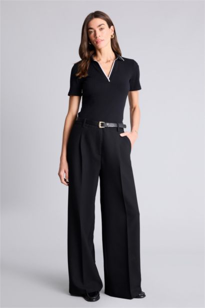 Woman Short Sleeve Polo T-Shirt