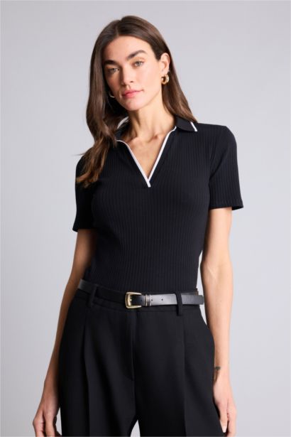 Woman Short Sleeve Polo T-Shirt