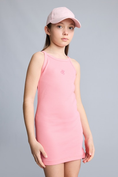 Kolsuz Fitilli Elbise Kız Çocuk