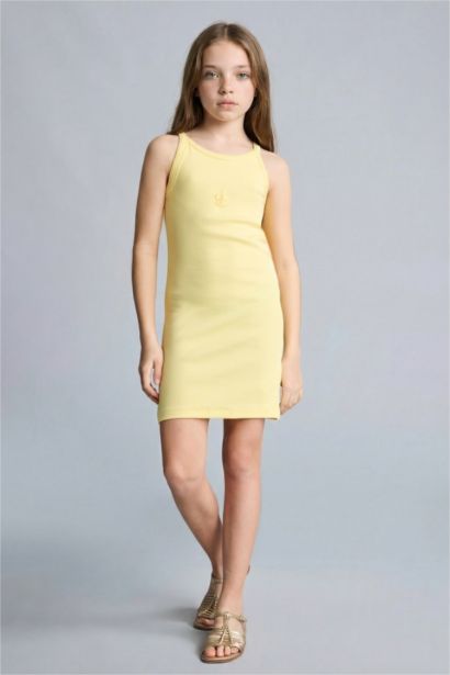 Slim Fit Sleeveless Knitted Dress