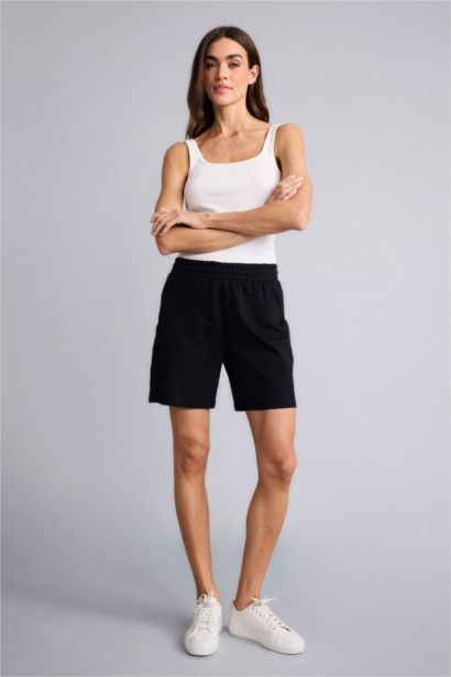 Бермуды Regular Fit из свитшотной ткани