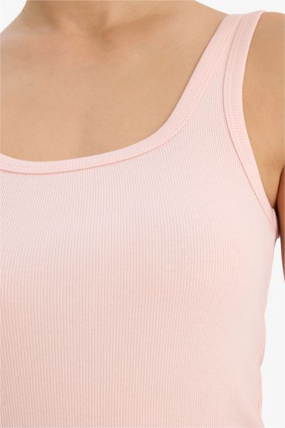 Базовая майка кашкорсе Slim Fit с круглым вырезом