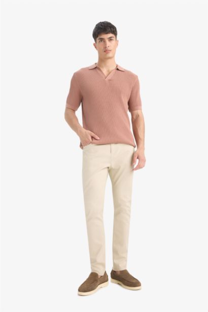 Cotton Standard Fit Short Sleeve Knitwear Polo Shirt