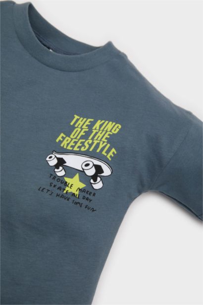 T-Shirt À Manches Longues En Tricot SKATEBOARD Col Ras Du Cou BéBé Garçon