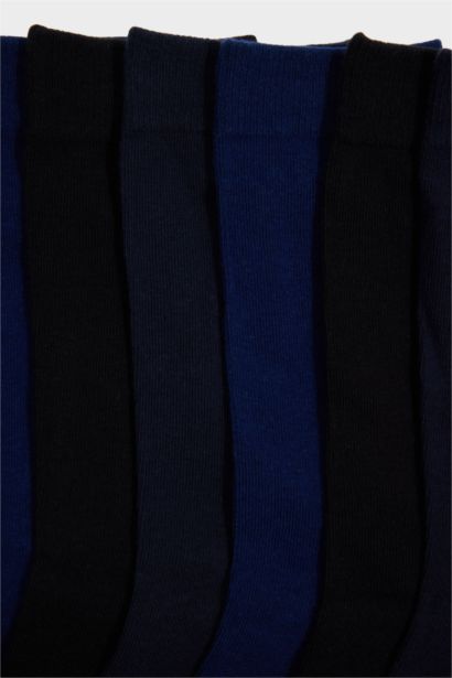 Erkek 7'li Pamuklu Uzun Çorap