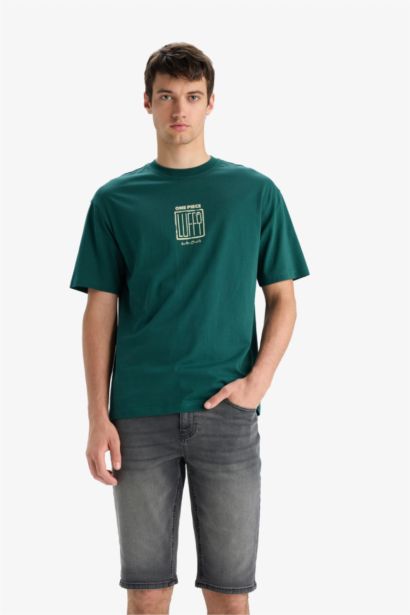 Regular Fit Denim Bermuda Shorts