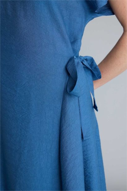 V-Neck Batwing Dress