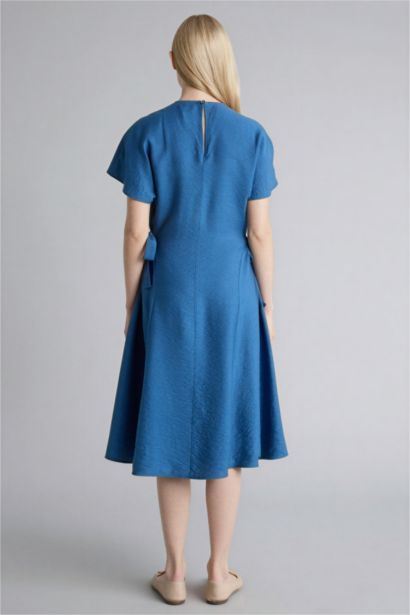 V-Neck Batwing Dress