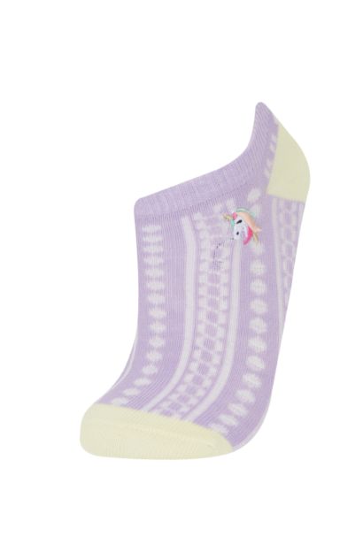 3'lü Pamuklu Patik Çorap Kız Çocuk
