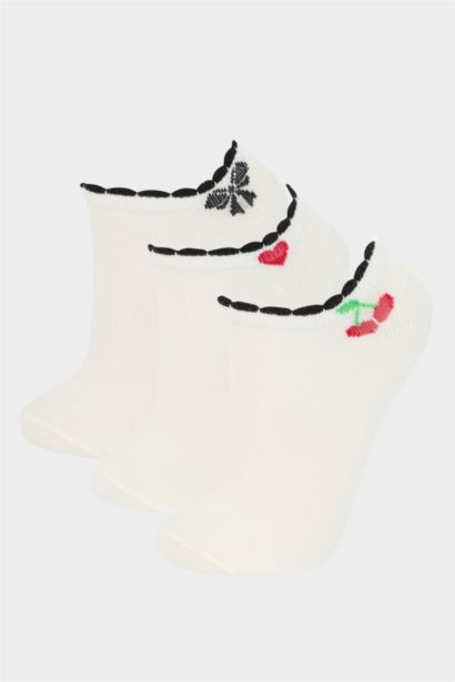 Lot de 3 paires de Chaussettes en coton pour bébé fille