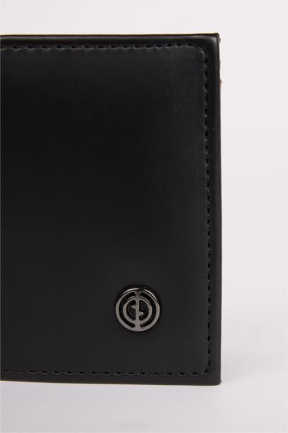 Man Faux Leather Wallet