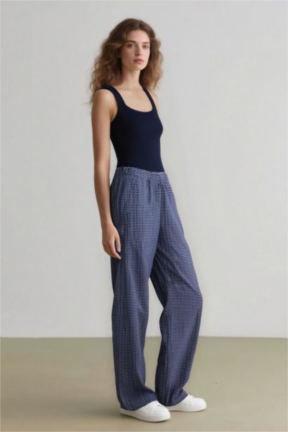 Wide Leg Normal Waist Trousers