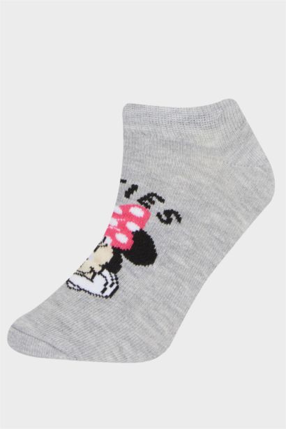 Lot de 3 paires de Chaussettes courtes en coton Mickey Mouse pour fille