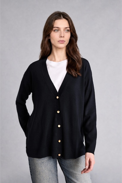 Relax Fit Knitwear Cardigan