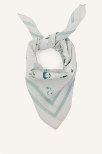 باندانا نسائي منقوش قطن