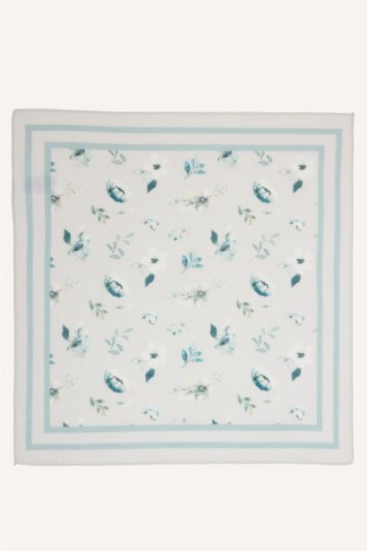 باندانا نسائي منقوش قطن