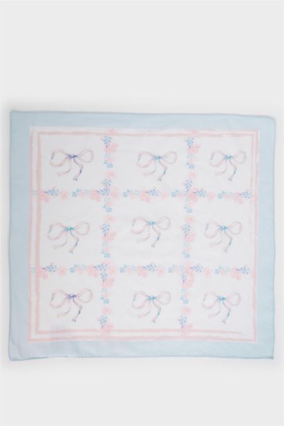 Kadın Desenli Pamuklu Bandana