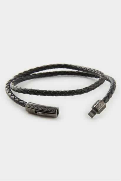 AtolyeWolf x DeFacto Man Black Steel Piece Bracelet