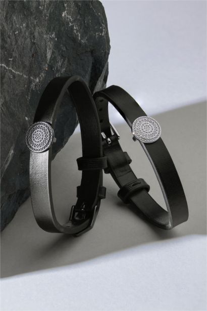 AtolyeWolf x DeFacto Man Black Armor Belt Bracelet