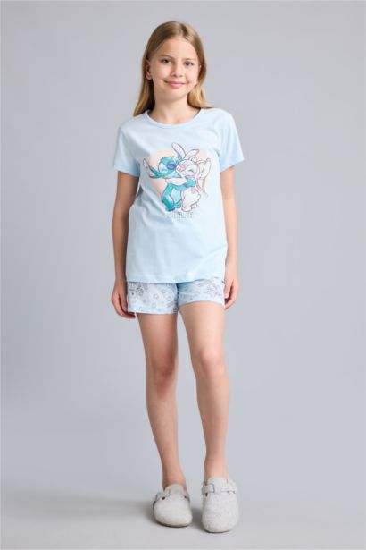 Lilo & Stitch Lisanslı Regular Fit 2'Li Takım Kız Çocuk