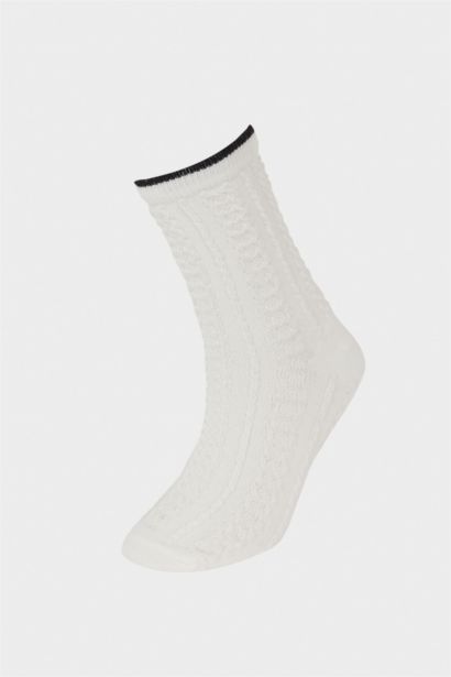 Girl 3 Piece Cotton Long Socks