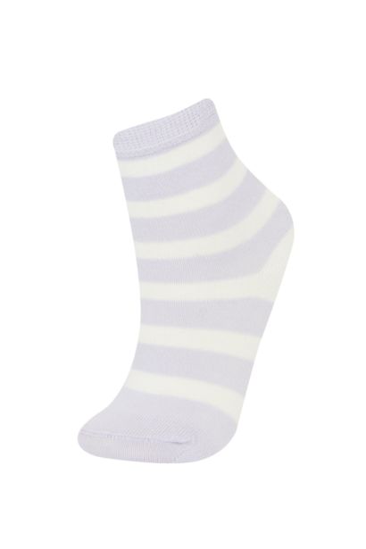 Girl 5 Piece Cotton Long Socks