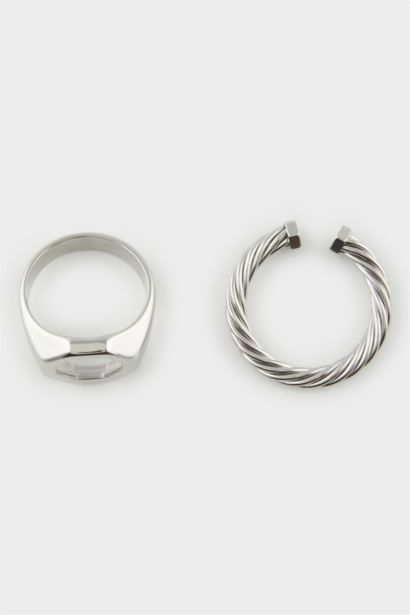 AtolyeWolf x DeFacto Man 2 Piece Steel Rings