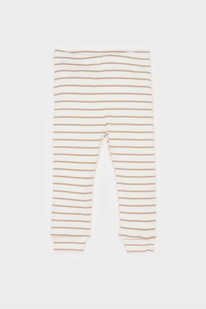 Ensemble de Body côtelé rayé et pantalon à taille élastique pour bébé garçon