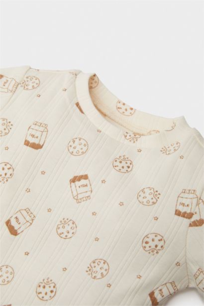 Ensemble de Body côtelé imprimé et pantalon pour bébé garçon