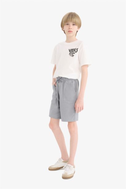 Футболка для мальчика с круглым вырезом и принтом