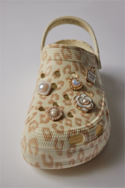 زينة شبشب نسائي ذهبي - 5 قطع