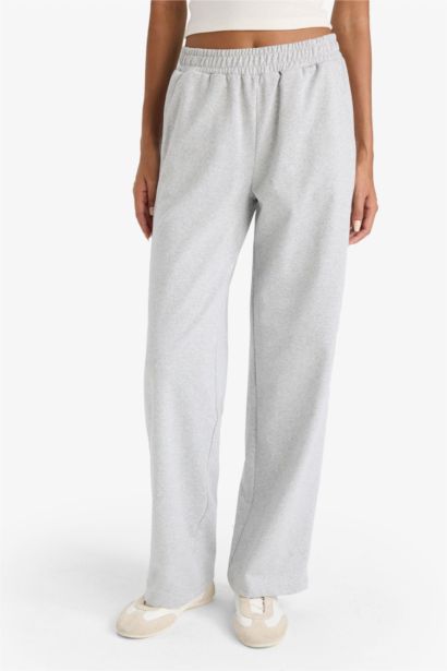 بنطلون بجامة رياضي خفيف قصة مستقيمة بجيب