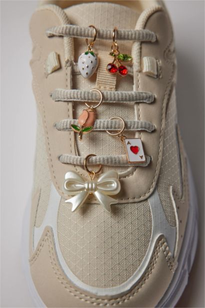 Женские украшения для обуви, комплект из 6-ти штук, золотистые