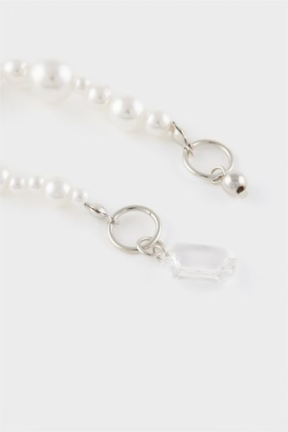 Woman 3 Piece Pearl Detailed Slipper Ornament