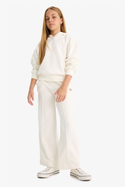 Wide Leg Geniş Paça Okul Eşofman Altı Kız Çocuk