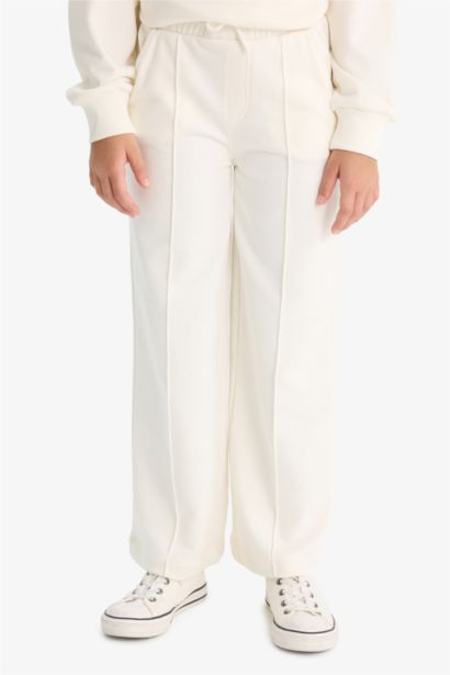 Wide Leg Geniş Paça Okul Eşofman Altı Kız Çocuk