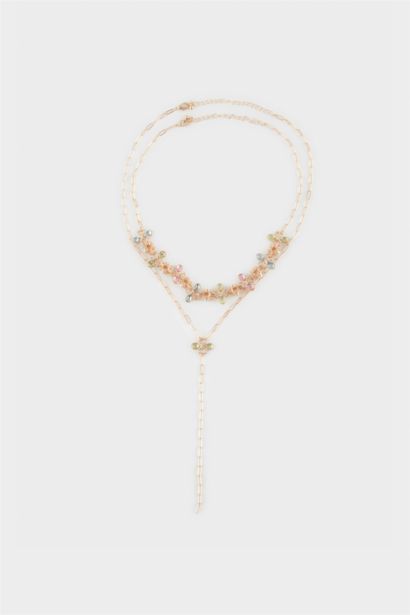 Woman 2 Piece Gold Necklace