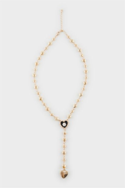 Woman Heart Gold Necklace