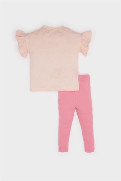 Ensemble T-shirt à fleurs et legging pour bébé fille