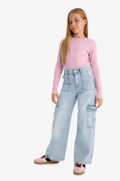 Girl Slim Fit Ribbed Camisole 2 Piece T-Shirt