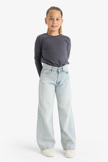 Girl Regular Fit Crew Neck 2 Piece T-Shirt