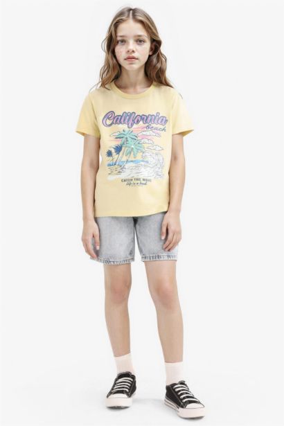 Short en jean pour fille