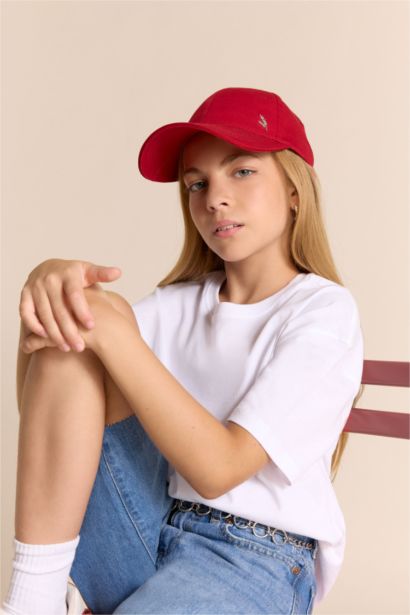 T-shirt à col rond et manches courtes Coupe décontractée pour fille