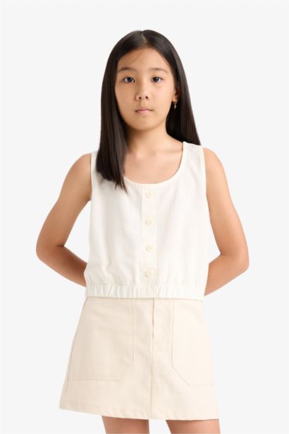 Girl Short Sleeve Blouse
